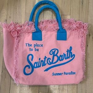 Pink and Blue Women's Tote Bag